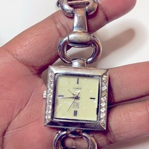 NYC stainless steel watch.